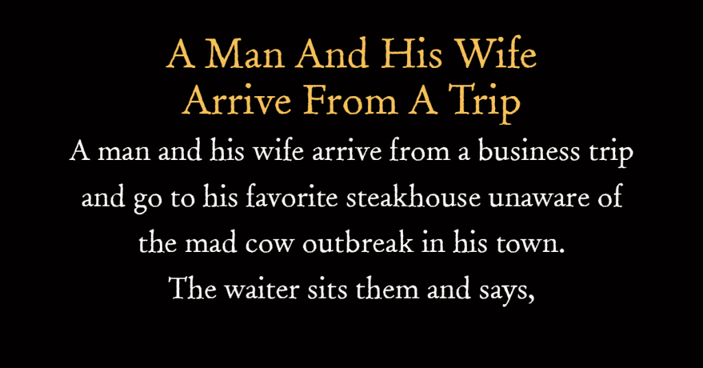 A Man And His Wife Arrive From A Trip