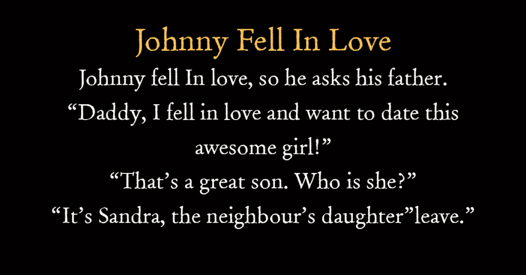 Johnny Fell In Love