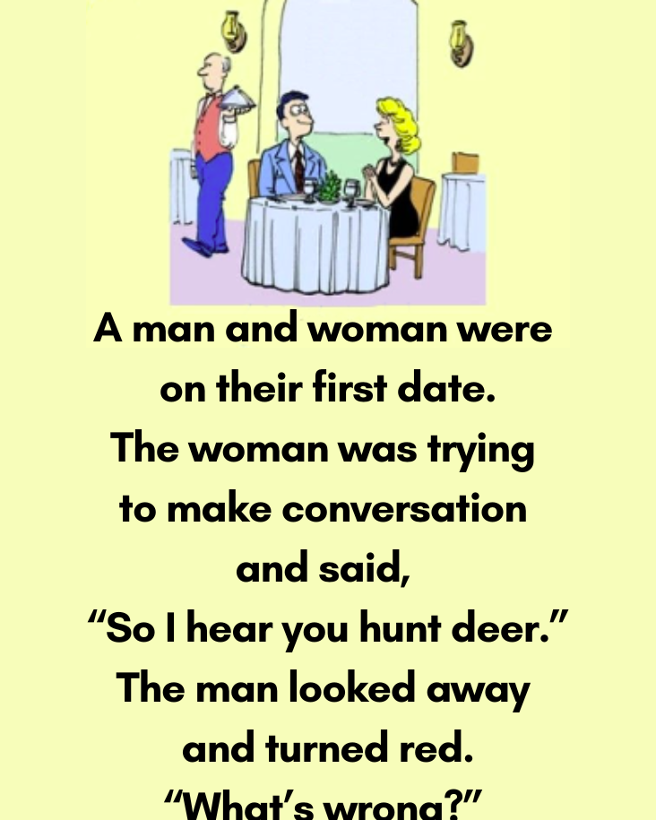 A man and woman were on their first date