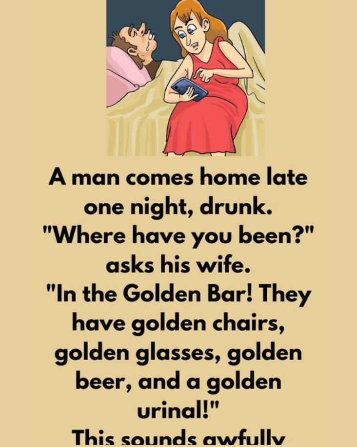 A man comes home late one night