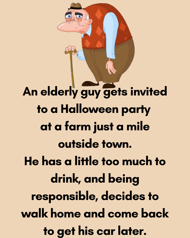 An Elderly Guy Gets Invited To A Halloween Party