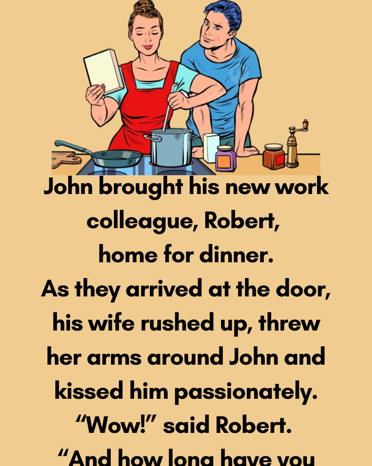 John Brought His New Work Colleague, Home For Dinner