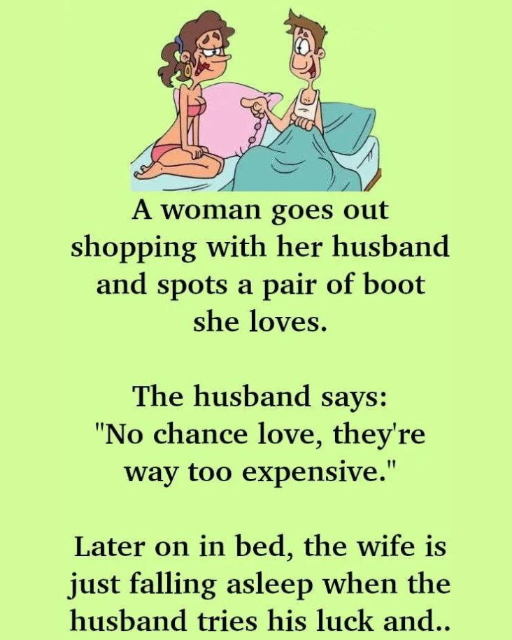 JOKE: A Woman Goes Out Shopping With Her Husband