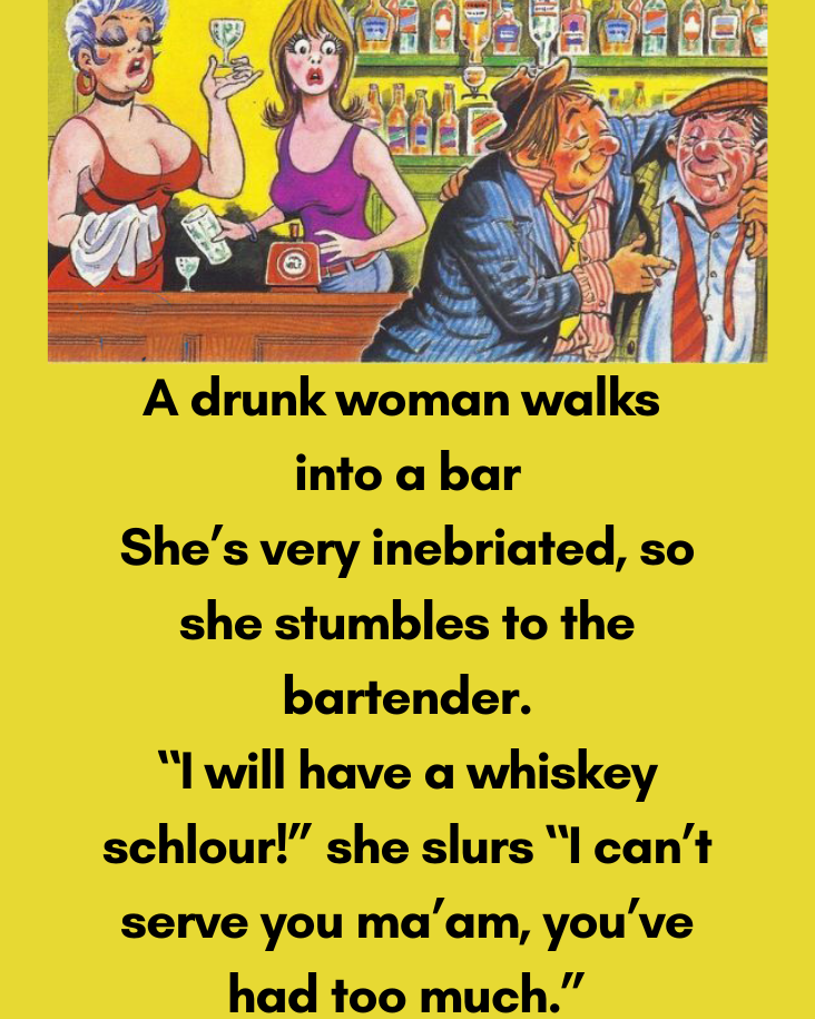A drunk walks into a bar funny story