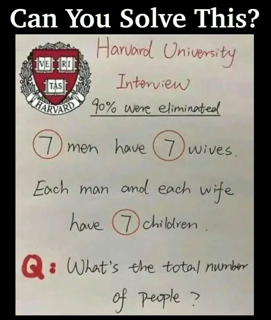 RIDDLE: Harvard University Interview