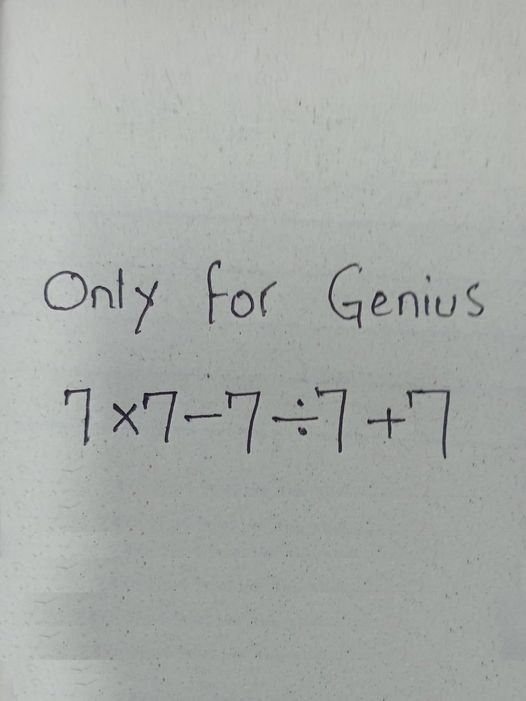 You’re a genius if you can provide the correct answer in 10 seconds.