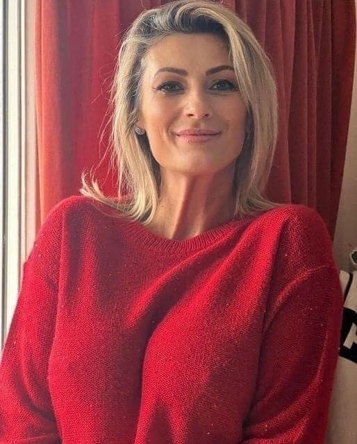 My husband had to attend a Christmas party at work, so I jokingly wrote on his chest…