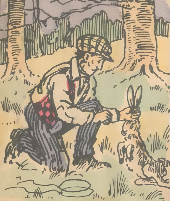 Where is the second hunter? How long did it take you to see that man?