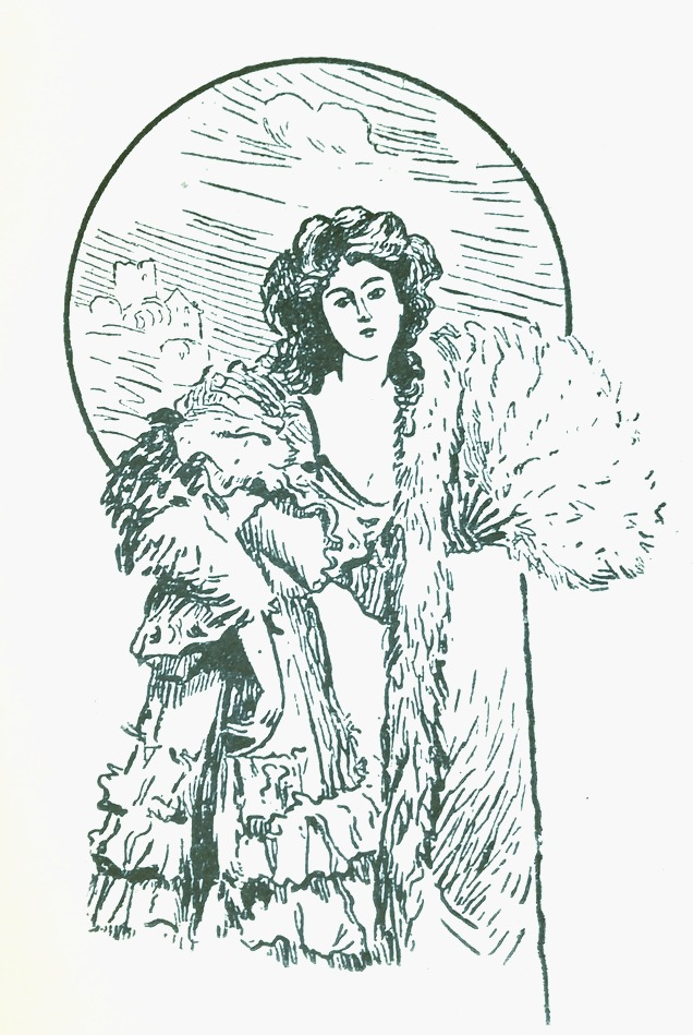 Where is the groom in the picture?