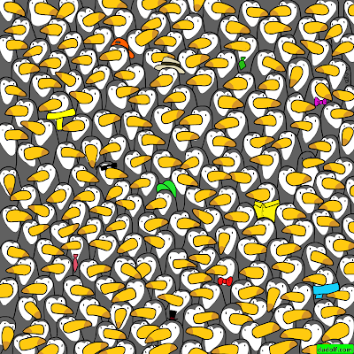 Can You find a PENGUIN among the toucans?