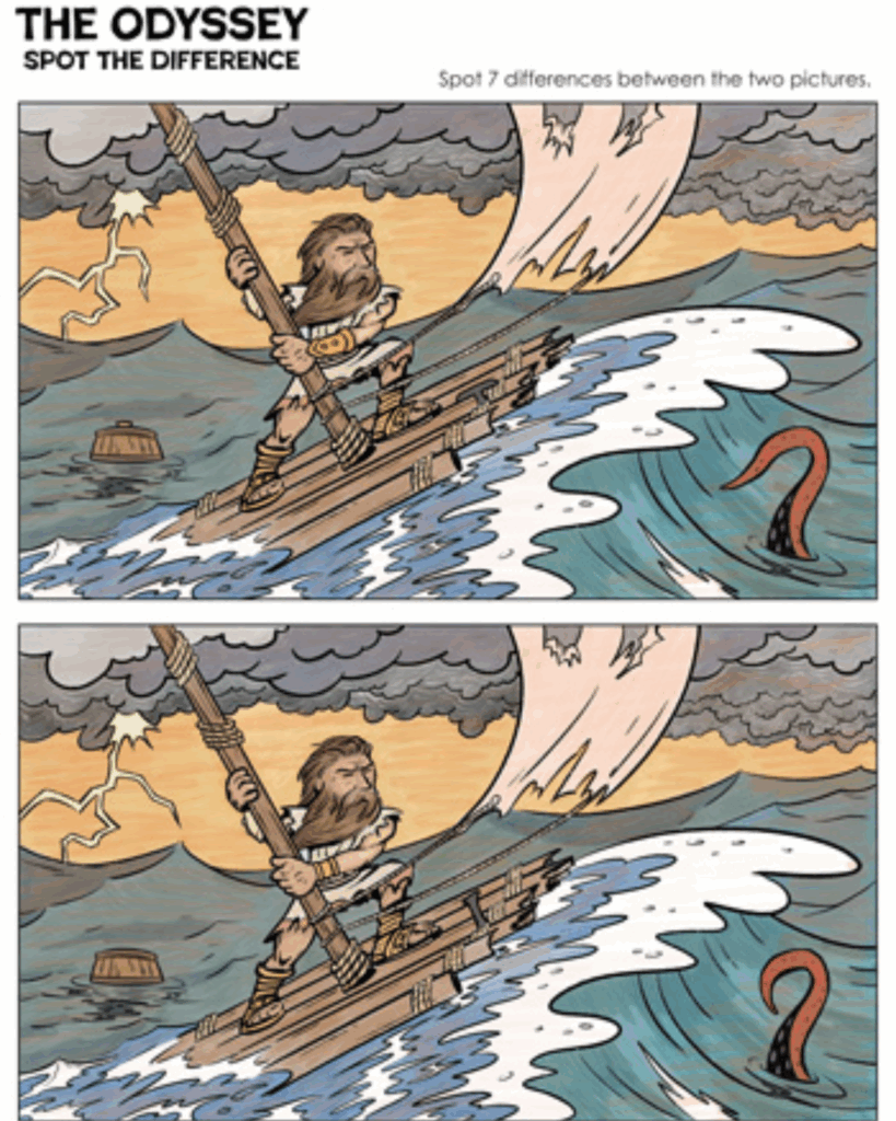 Survive the Storm: Can You Spot All 7 Differences in This Odyssey Adventure?