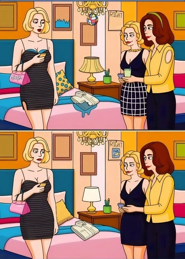 Spot all 17 sneaky, ridiculous, “how-did-I-miss-that?!” differences hiding between two nearly identical images.