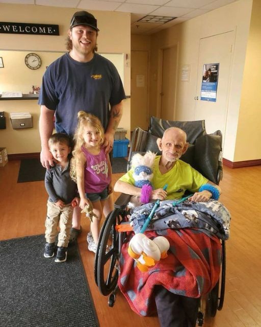 He Hadn’t Smiled In Months – Until My Daughter Walked In With A Stuffed Dinosaur