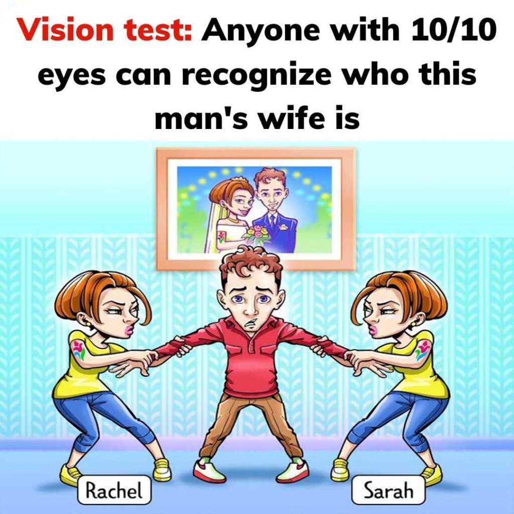 Only a sharp brain can spot who is the Man’s Real Wife in picture within 5 secs!