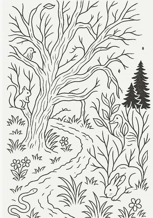 Spot the Horse, Duck, Rabbit, and Bird