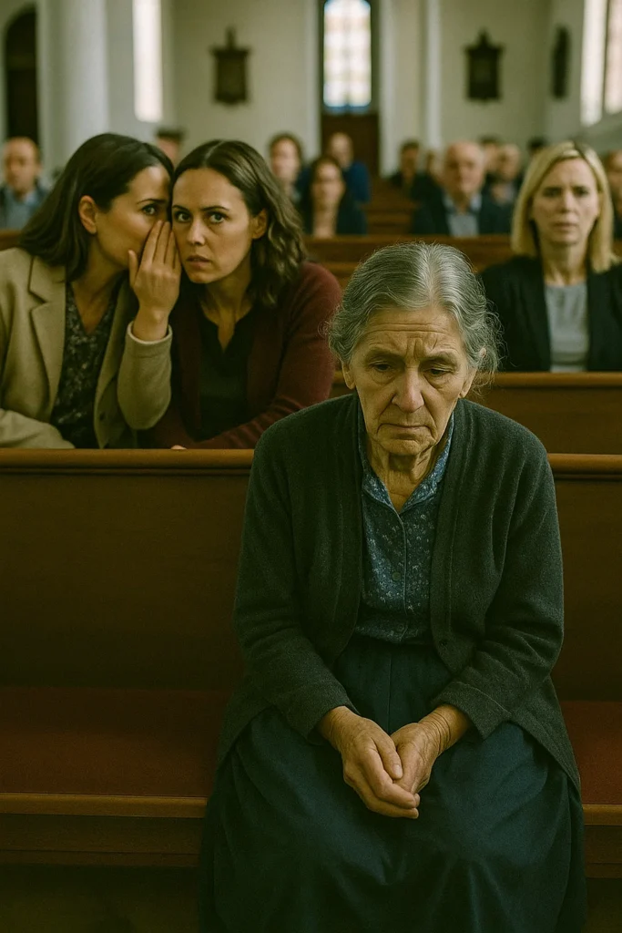 She Sat Alone in the Back Pew — Until the Pastor Stopped Everything