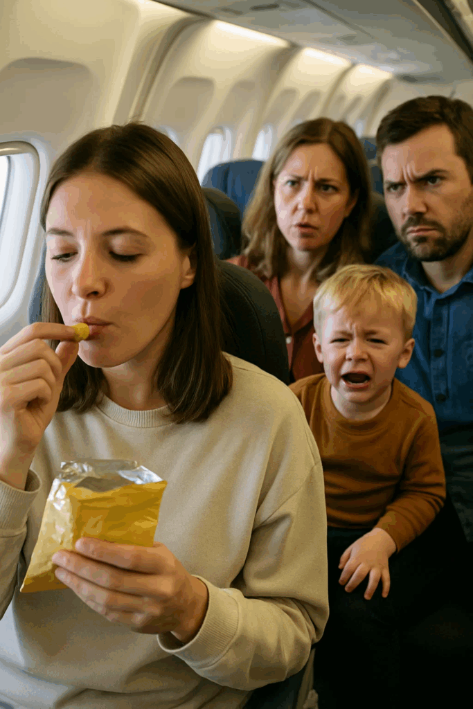 Entitled Parents Told Me Not to Eat on the Plane Because Their Child “Might Get Upset”. I Didn’t Back Down