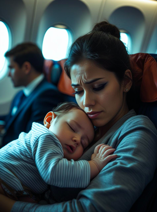 Single Mom Passed Out from Exhaustion on a Plane—The Man She Leaned On Turned Out to Be a CEO With One Sh0c.k1ng Request