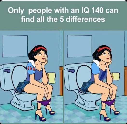 Only 10/10 eyes can Spot All 5 differences