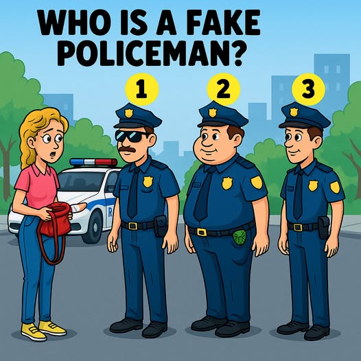 Can You Spot the F@ke Cop? One Clue Gives Him Away!