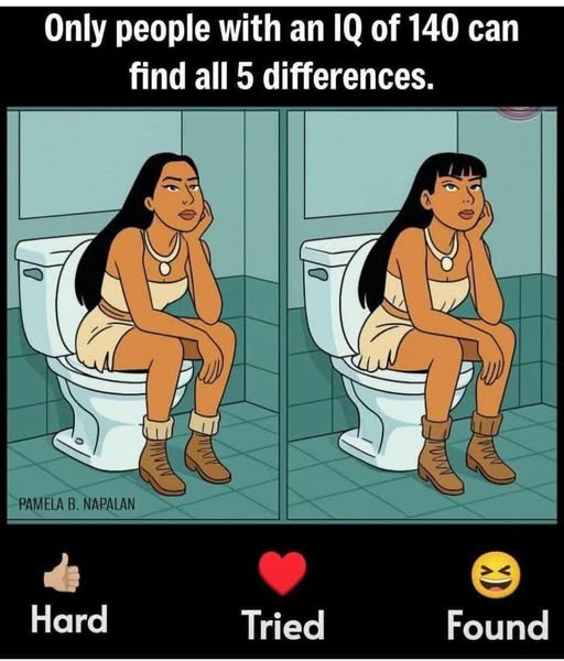 Only people with an IQ of 140 can find all 5 differences