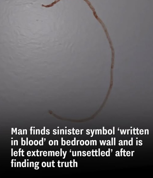 Man Finds ‘Bloody’ Symbol on Bedroom Wall, Learns It’s Not What He Feared