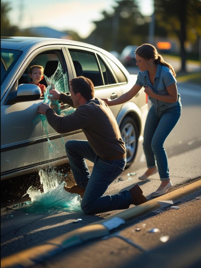 Brave Stranger Breaks Car Window to Rescue Child — What the Mother Did Afterwards Sh0cked Everyone