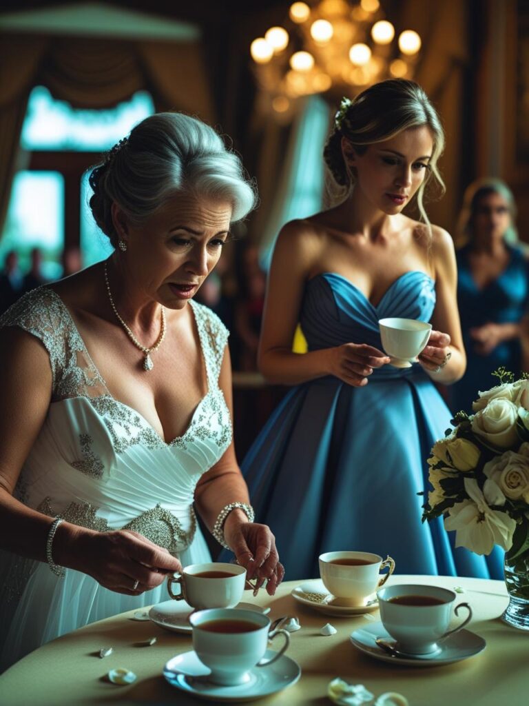 The Groom’s Mom Saw Her Slip Something Into the Tea — So She Switched the Cups… and Exposed the Truth in Front of Everyone!