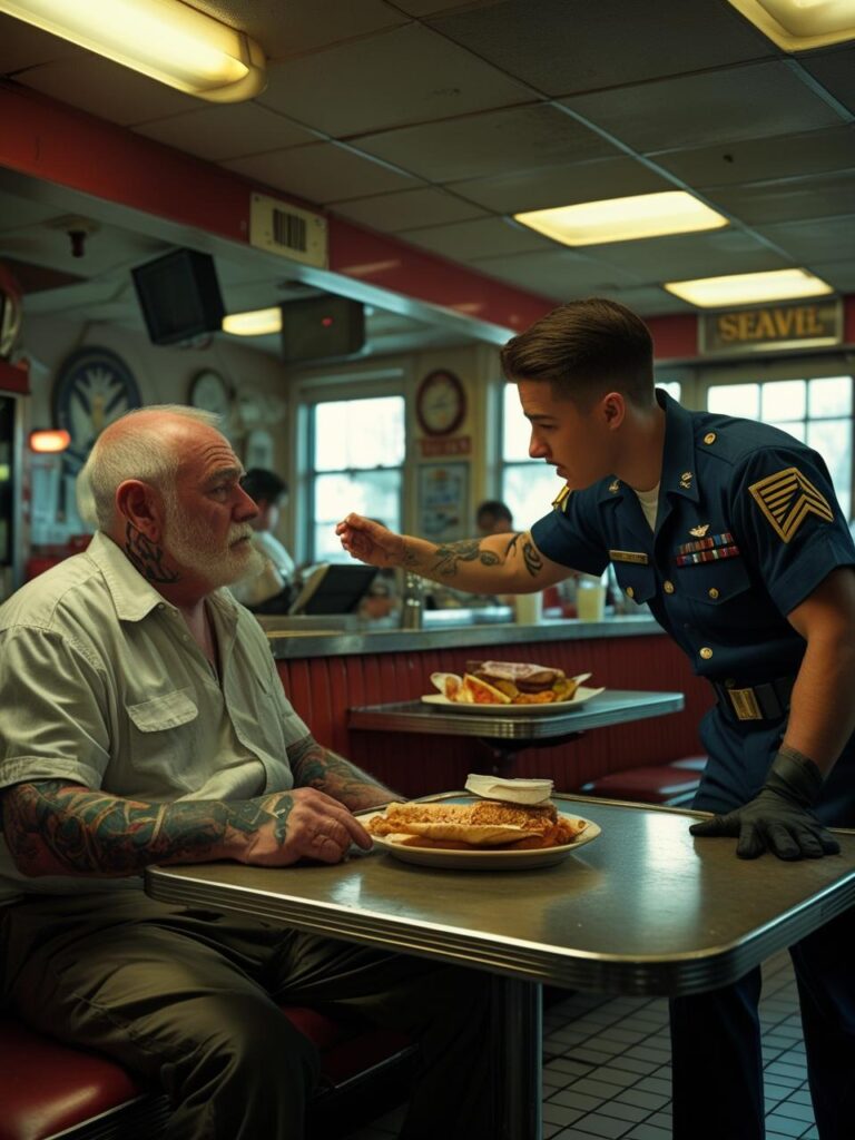 They Mocked the Old Man at the Diner — Then a Young Navy SEAL Noticed the Tattoo and Froze…