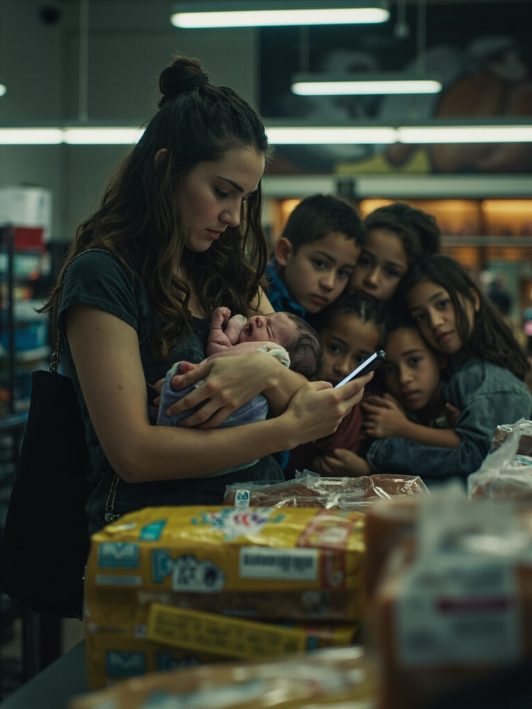 Widowed with Five Kids and $10 Missing at the Store — Then a Stranger Speaks and Everyone Is Stunned